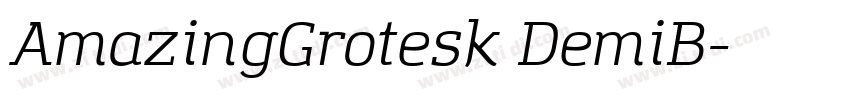 AmazingGrotesk DemiB字体转换